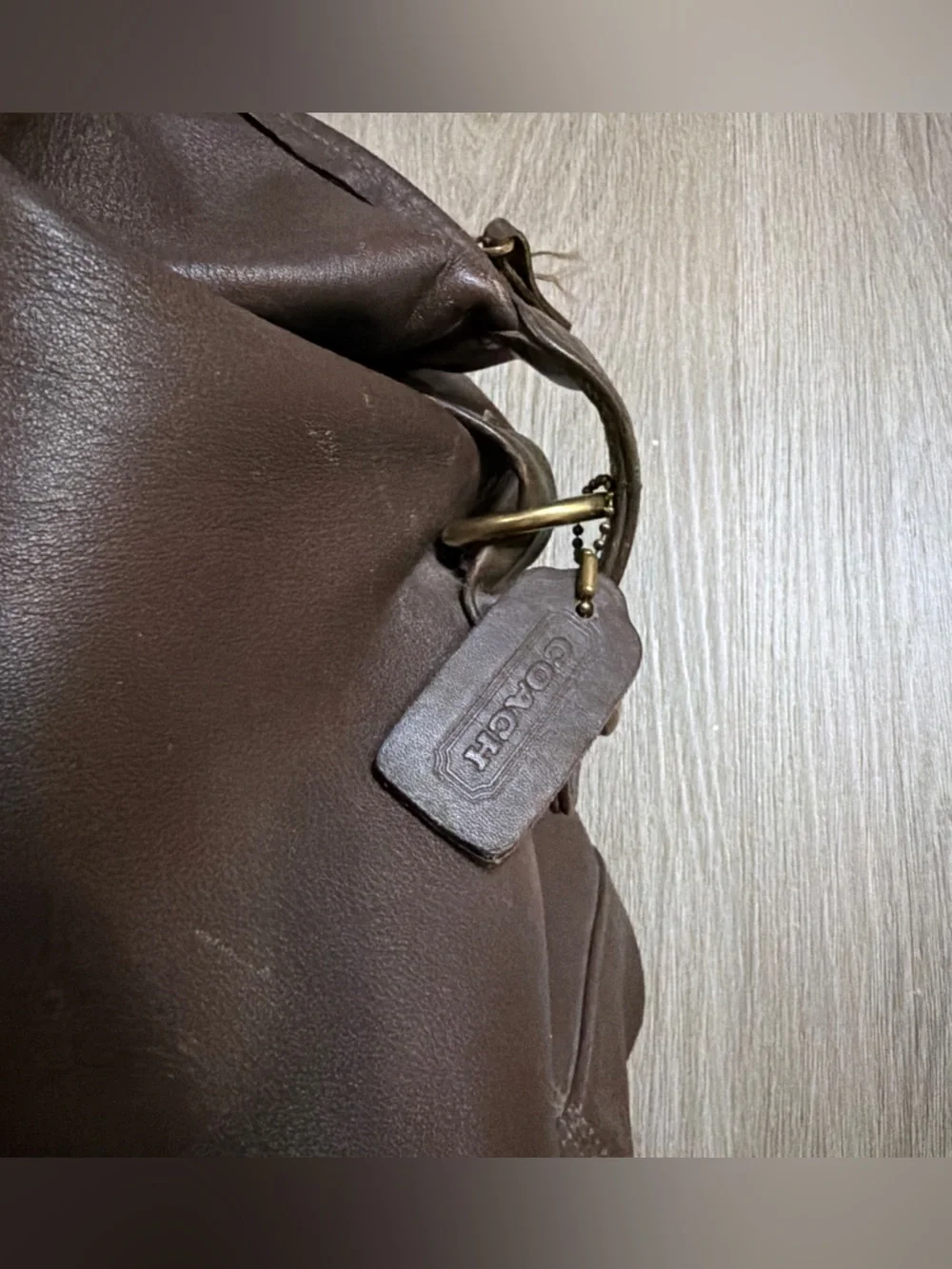 Coach Men's Brown Leather Duffel Bag - Picture 6 of 16